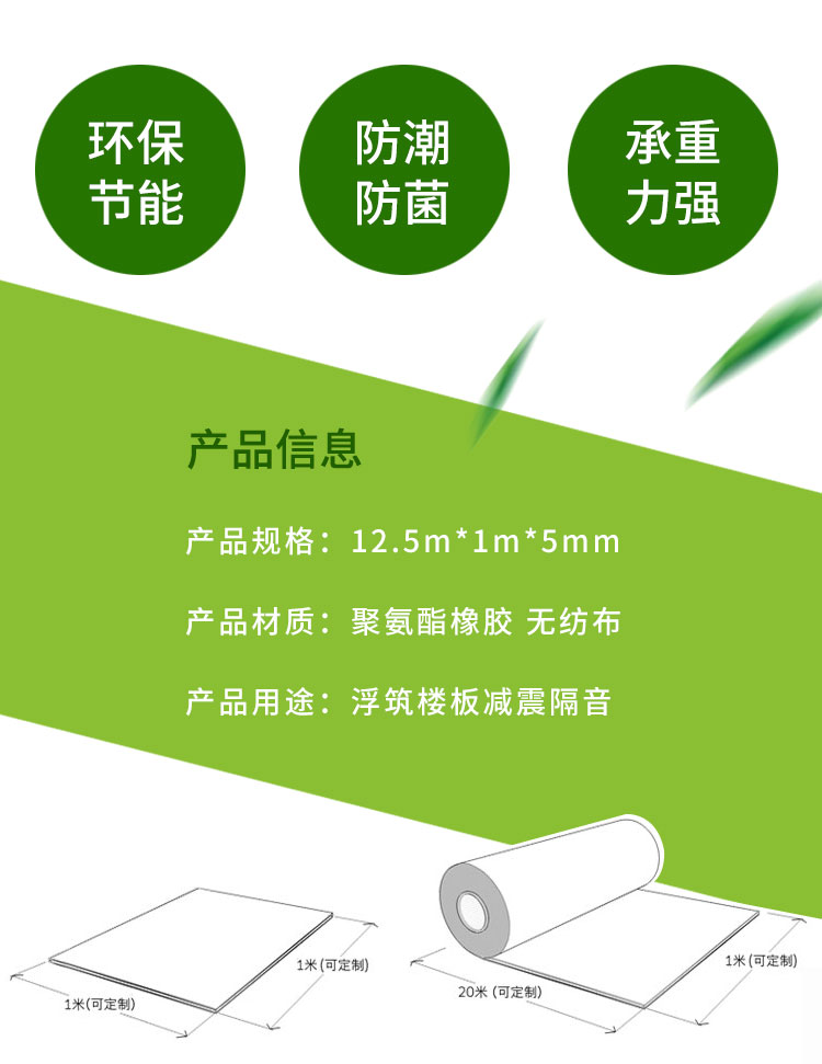 橡膠減震墊